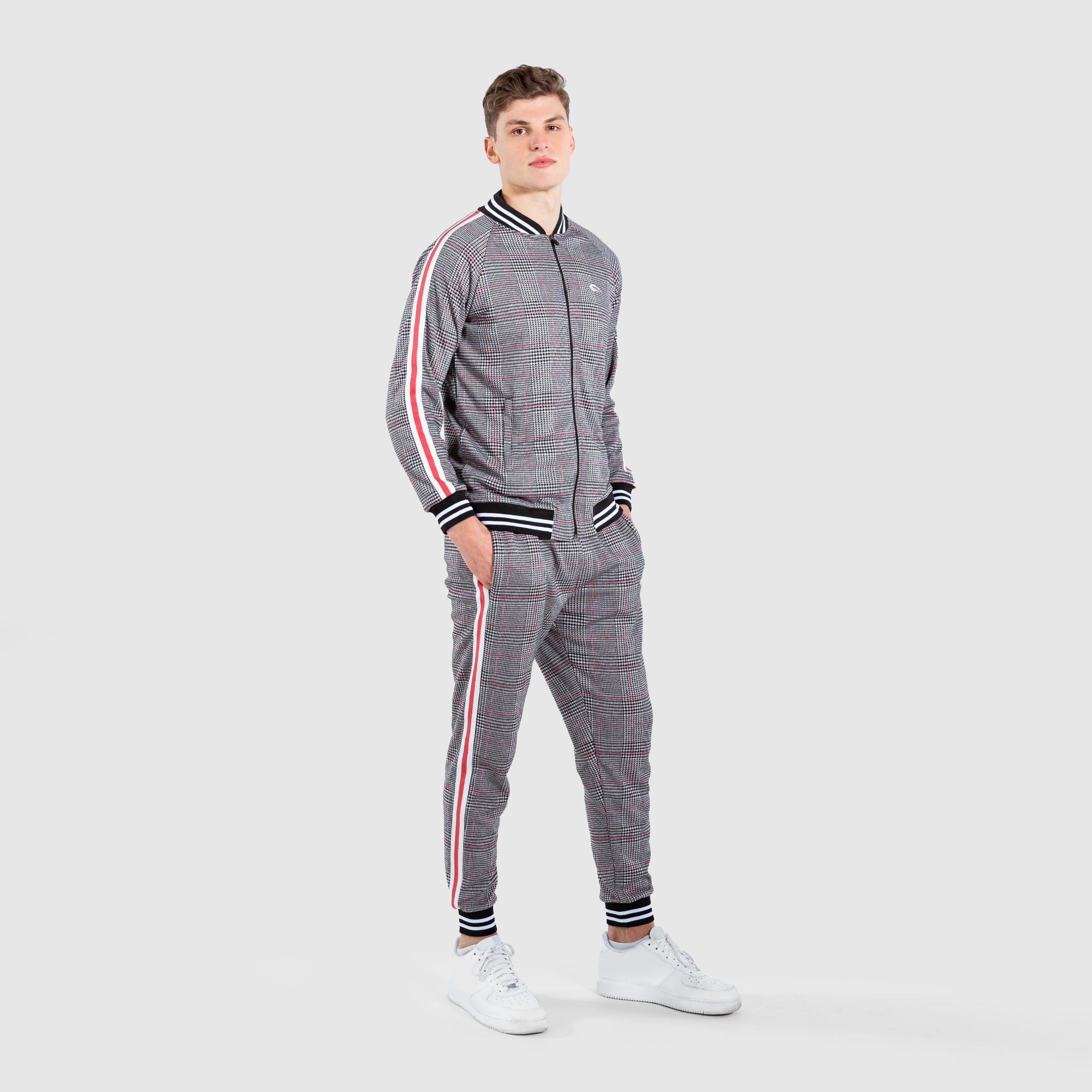 Weiß Glencheck 3XL